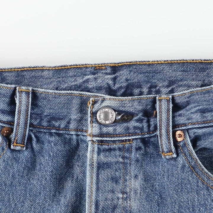 Levi's 501 straight denim pants for men, size W33 cotton blue type Vintage Second Hand