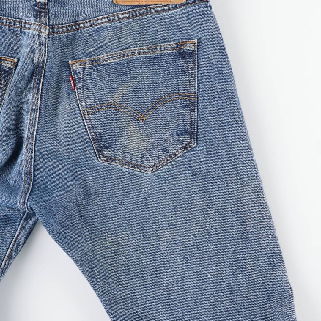 Levi's 501 straight denim pants for men, size W33 cotton blue type Vintage Second Hand
