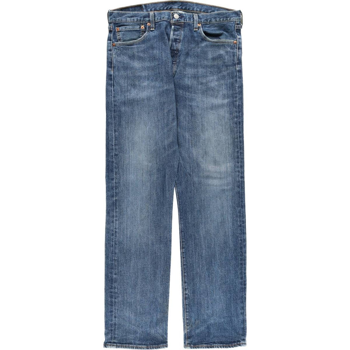 Levi's 501 straight denim pants for men, size W34 cotton blue type Vintage Second Hand