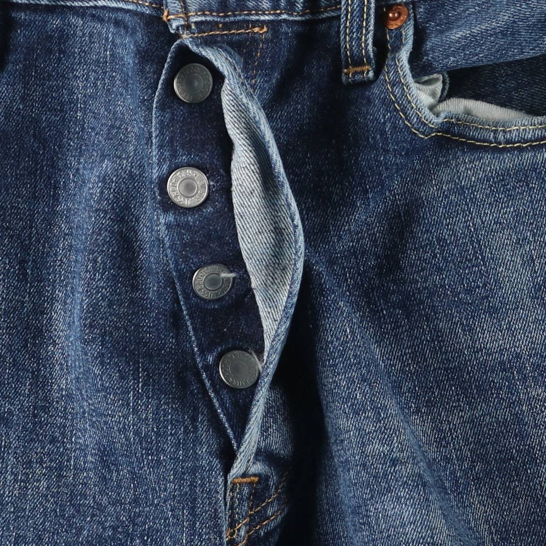 Levi's 501 straight denim pants for men, size W34 cotton blue type Vintage Second Hand