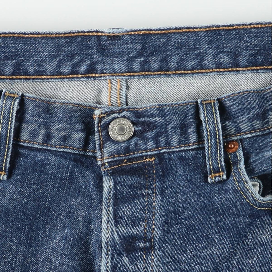 Levi's 501 straight denim pants for men, size W34 cotton blue type Vintage Second Hand