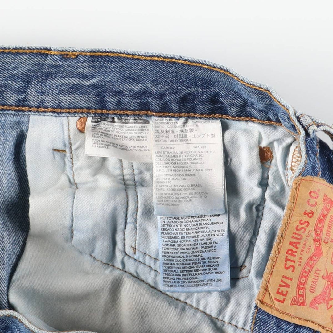 Levi's 501 straight denim pants for men, size W36 cotton blue type Vintage Second Hand