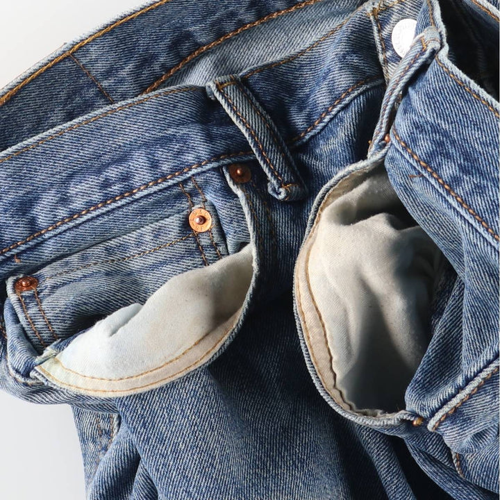 Levi's 501 straight denim pants for men, size W36 cotton blue type Vintage Second Hand