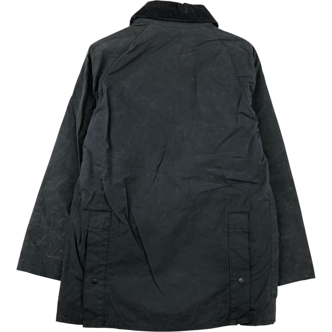 1980'S Barbour Bedale 2 Warrant Waxed Cotton Oiled Jacket, Made in England, Size 33.9" cotton navy blue type Vintage Second Hand