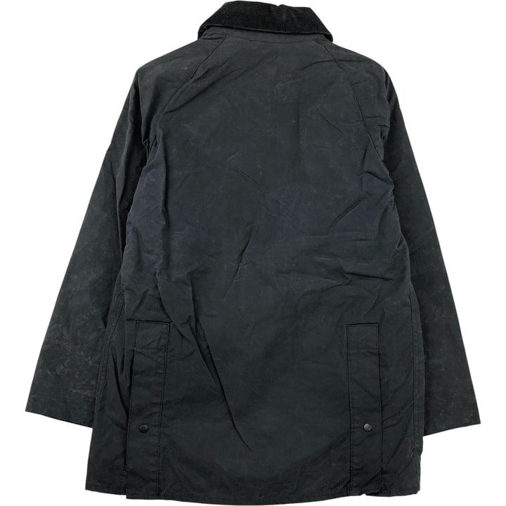 1980'S Barbour Bedale 2 Warrant Waxed Cotton Oiled Jacket, Made in England, Size 33.9" cotton navy blue type Vintage Second Hand