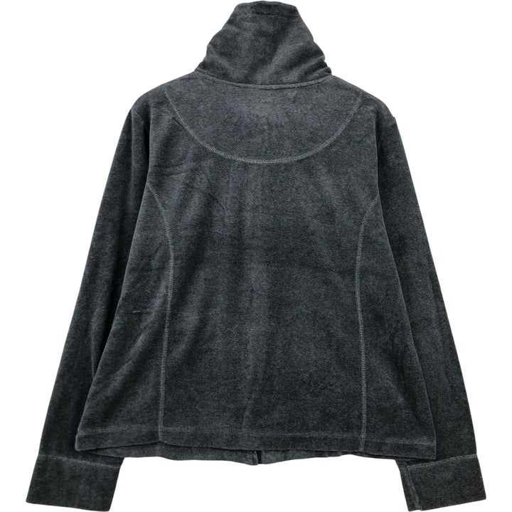 White Stag Velour Jacket, Women's Size L cotton gray type Vintage Second Hand