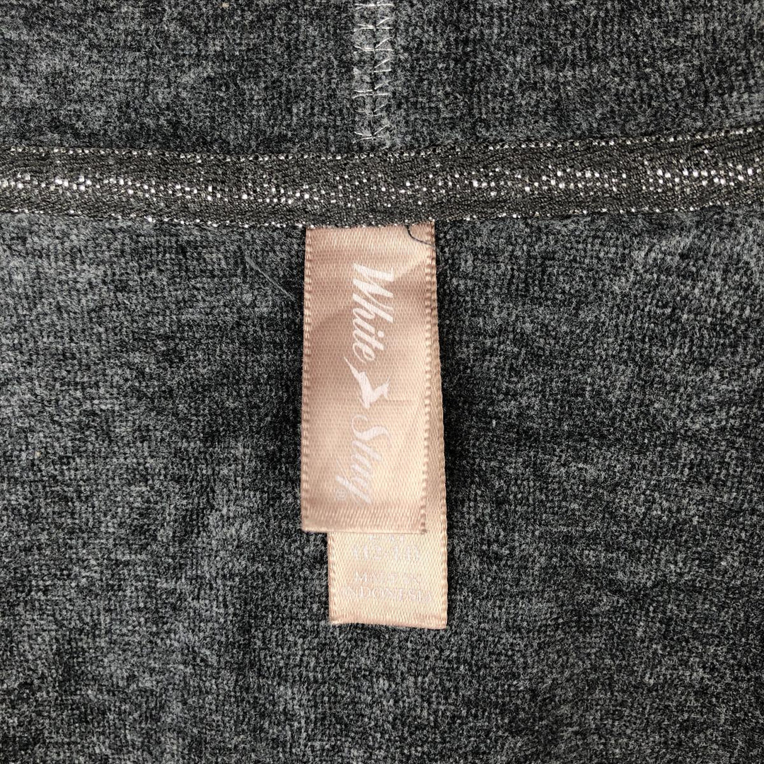 White Stag Velour Jacket, Women's Size L cotton gray type Vintage Second Hand