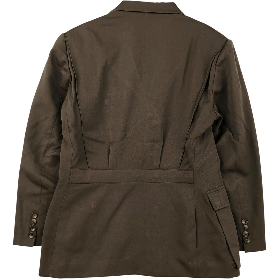 Vintage 1990'S Ralph Lauren wool tailored jacket, made in the USA, size M. wool Khaki type Vintage Second Hand