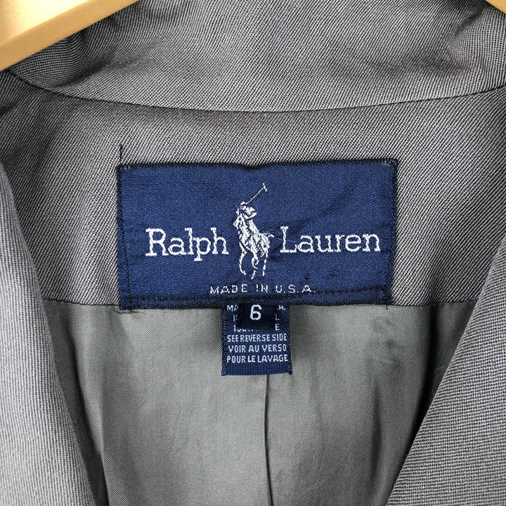 Vintage 1990'S Ralph Lauren wool tailored jacket, made in the USA, size M. wool Khaki type Vintage Second Hand