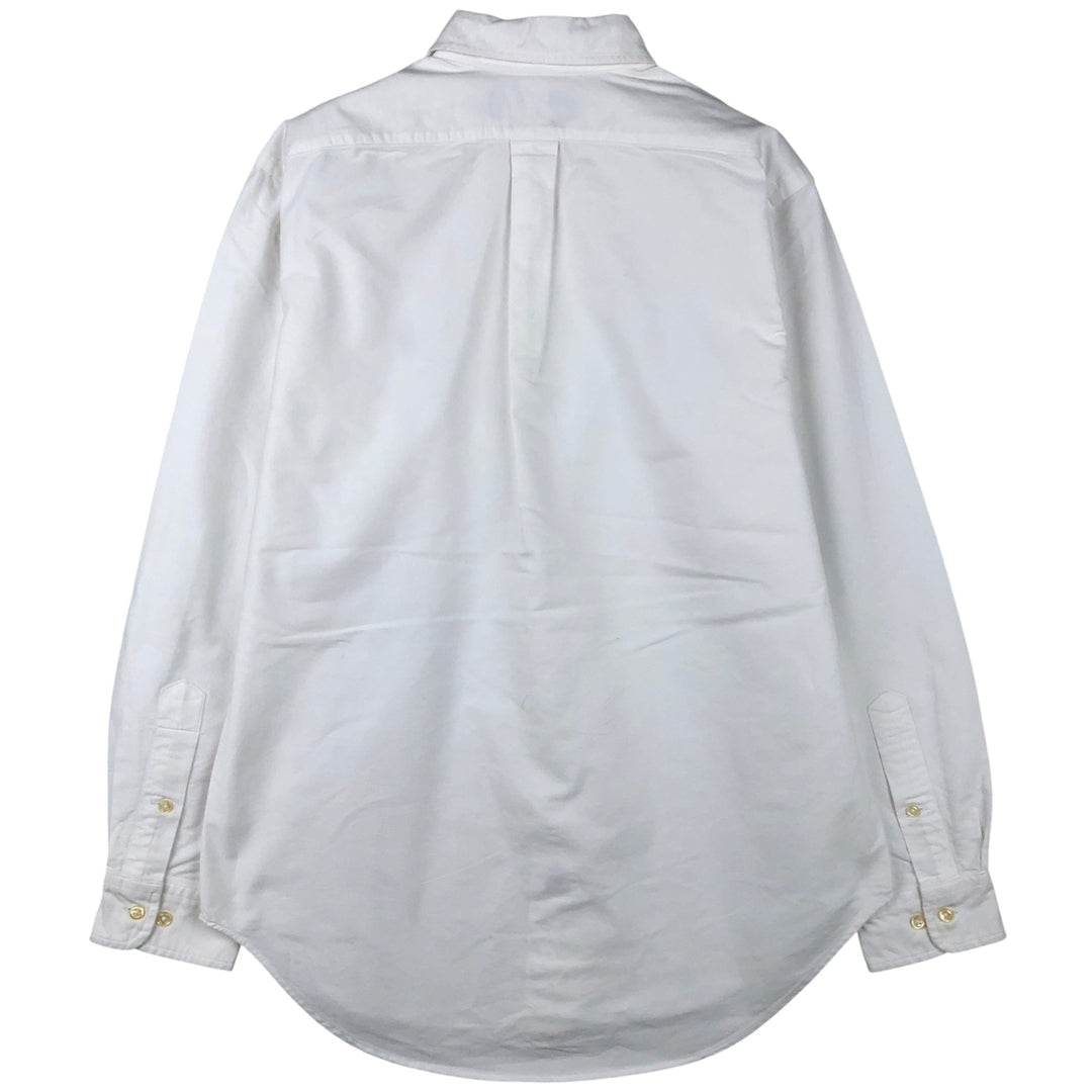 Ralph Lauren Classic Fit Long Sleeve Button Down Shirt, Men's Size L cotton white type Vintage Second Hand