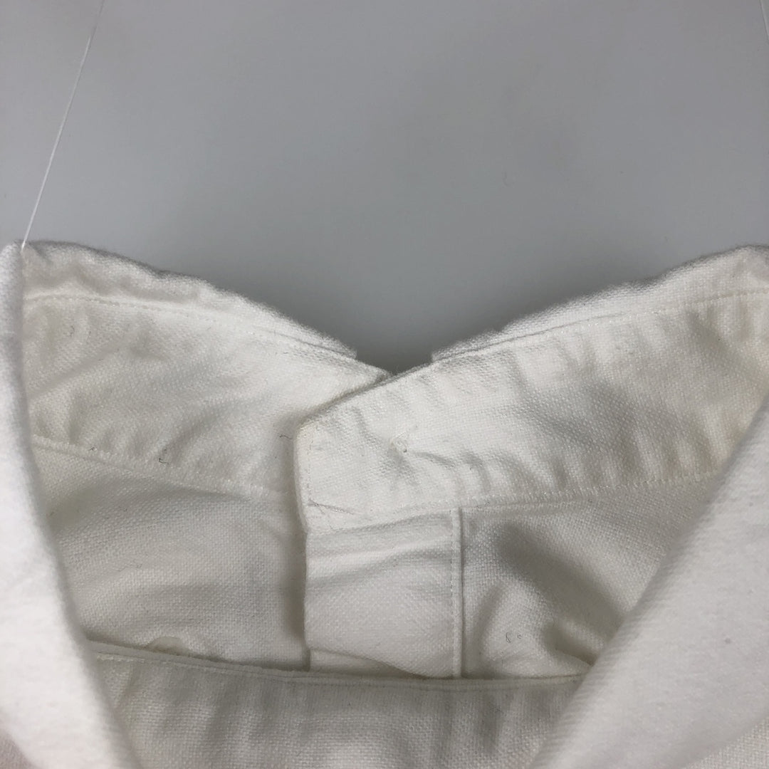 Ralph Lauren Classic Fit Long Sleeve Button Down Shirt, Men's Size L cotton white type Vintage Second Hand