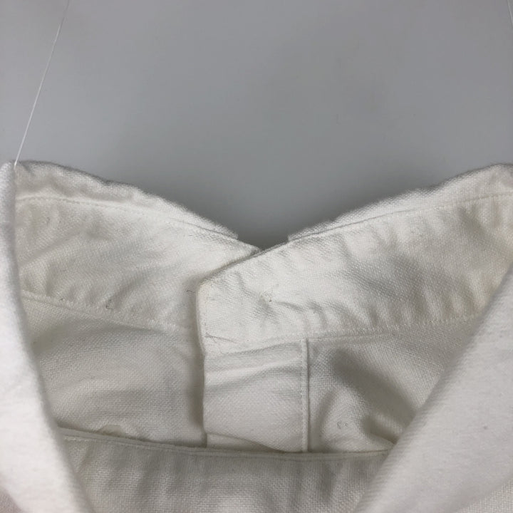 Ralph Lauren Classic Fit Long Sleeve Button Down Shirt, Men's Size L cotton white type Vintage Second Hand