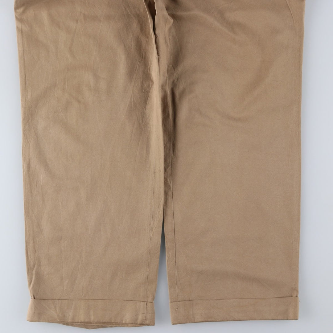Ralph Lauren POLO by Ralph Lauren two-pleat wide-leg slacks, men's size W35 silk Beige type Vintage Second Hand