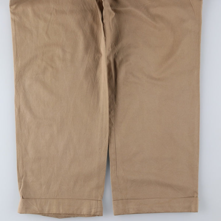 Ralph Lauren POLO by Ralph Lauren two-pleat wide-leg slacks, men's size W35 silk Beige type Vintage Second Hand