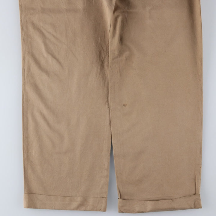 Ralph Lauren POLO by Ralph Lauren two-pleat wide-leg slacks, men's size W35 silk Beige type Vintage Second Hand