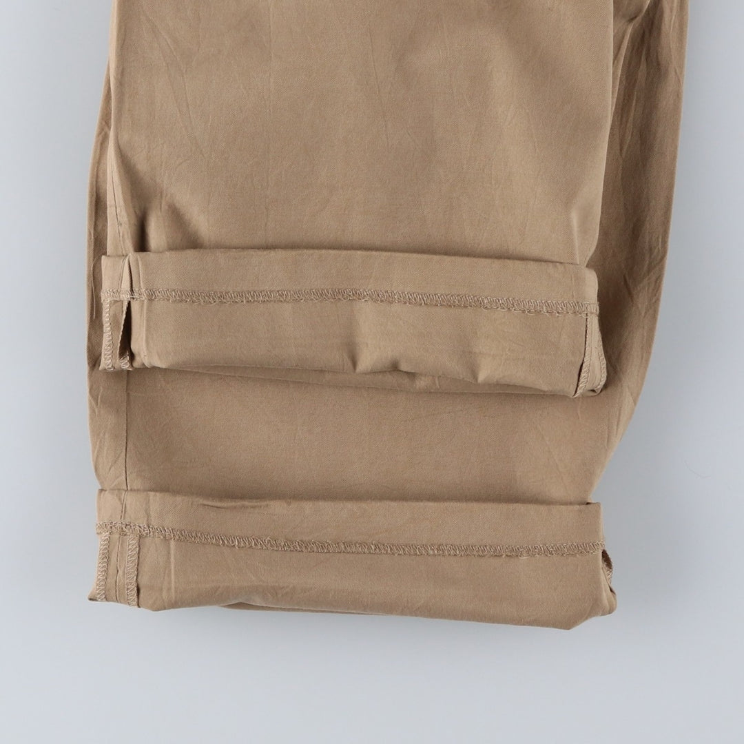 Ralph Lauren POLO by Ralph Lauren two-pleat wide-leg slacks, men's size W35 silk Beige type Vintage Second Hand