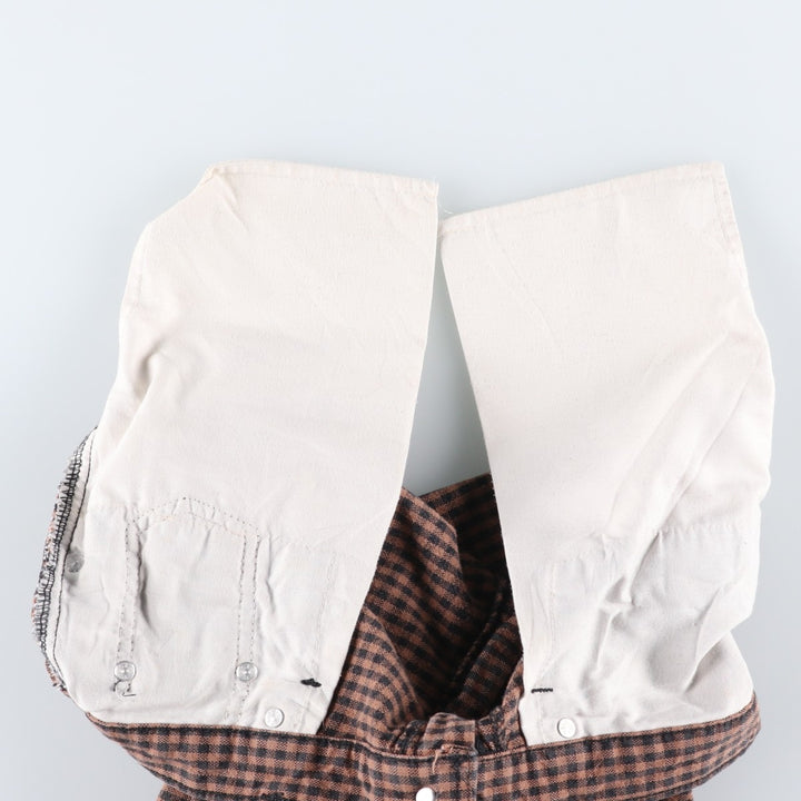 Vintage Levi's Silver Tab Relaxed Fit Check Pattern Cotton Slacks, Made in Canada, Men's Size W29 cotton brown type Vintage Second Hand
