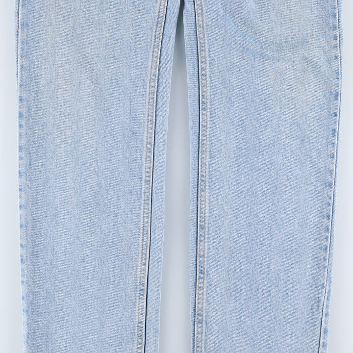 90'S Levi's 505 Regular Fit Straight Leg Tapered Denim Pants with Orange Tabs, Made in USA, Men's, Size W33, Vintage cotton blue type Vintage Second Hand