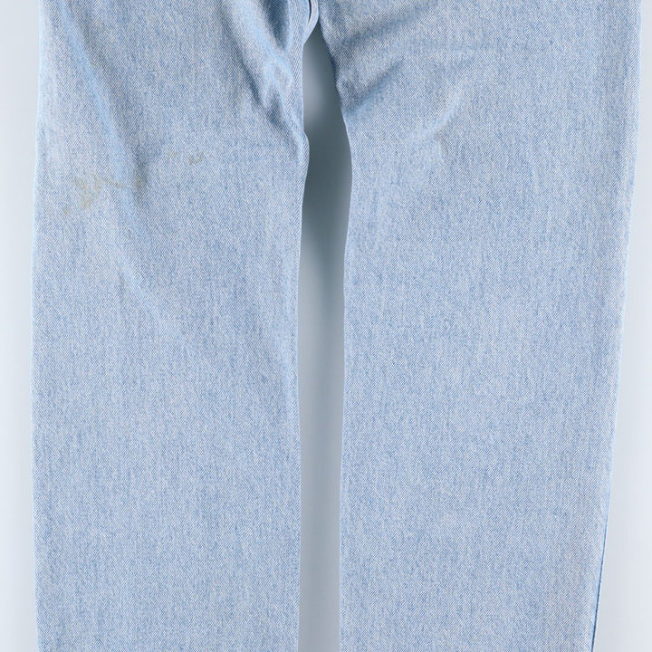 90'S Levi's 505 Regular Fit Straight Leg Tapered Denim Pants with Orange Tabs, Made in USA, Men's, Size W33, Vintage cotton blue type Vintage Second Hand
