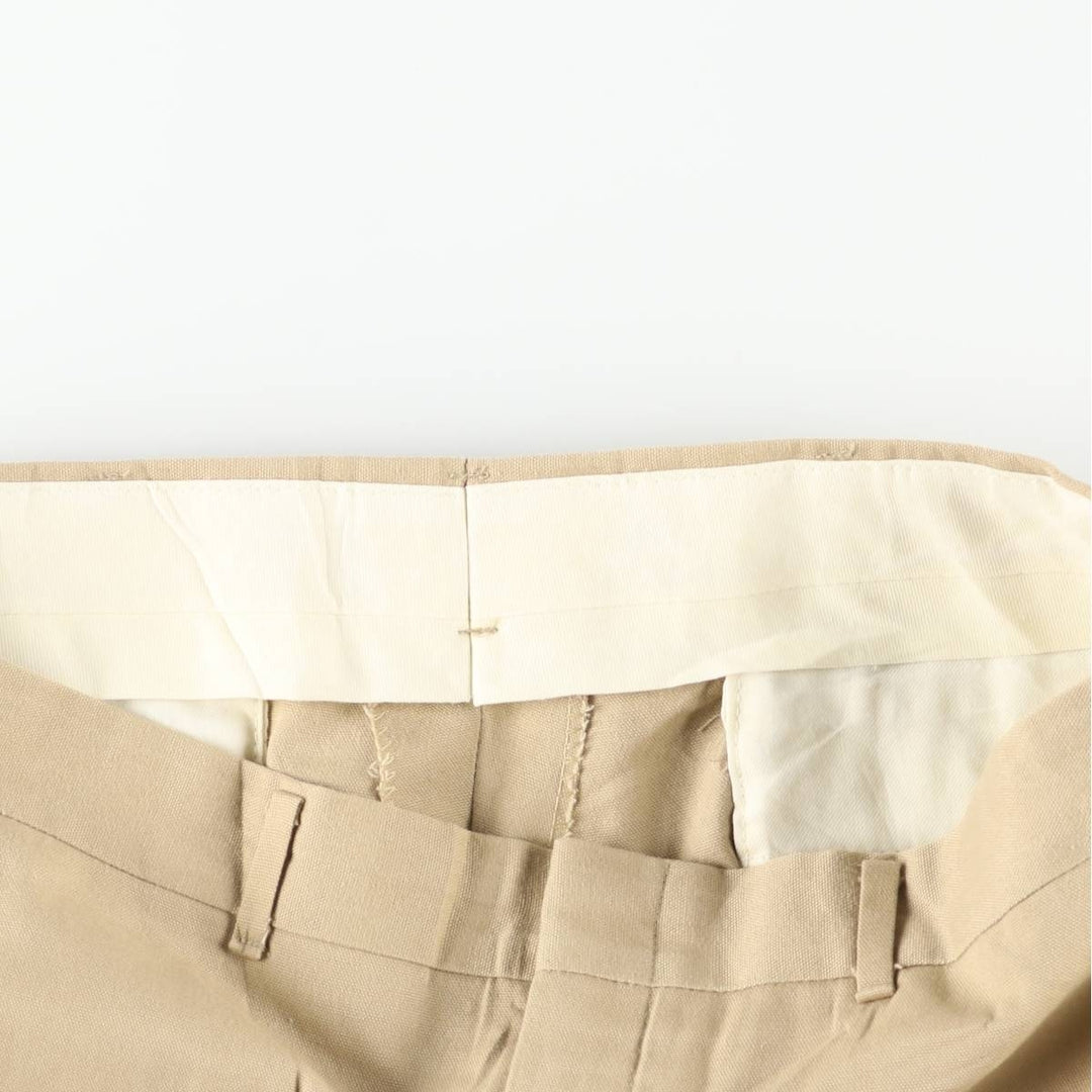 Vintage 70s-80'S Haggar Magic Stretch Cotton Slacks, Made in USA, Men's, Size W35 cotton Beige type Vintage Second Hand