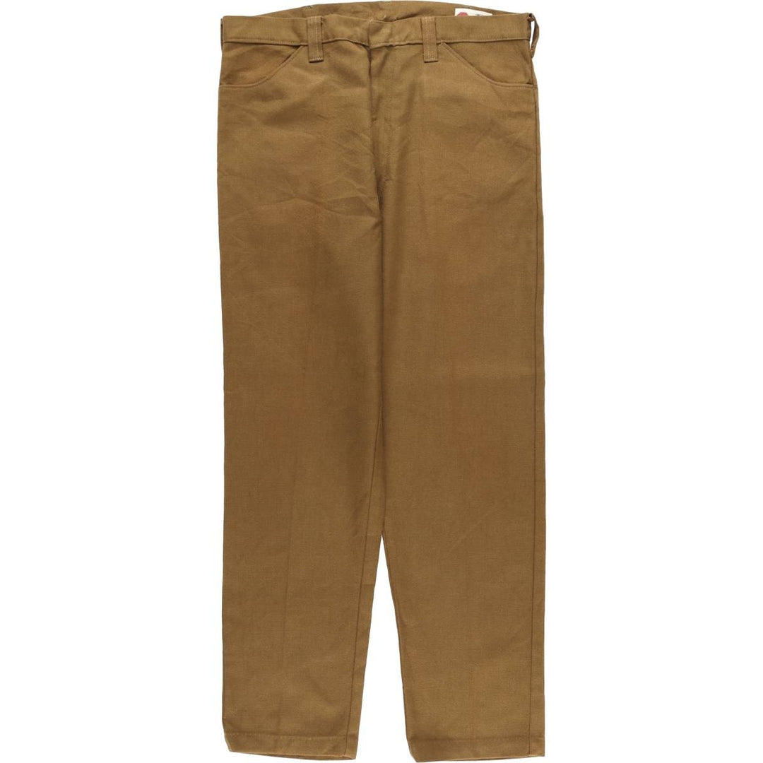 60s-70'S A-1 Kotzin Men's Slacks, Size W33 unclear brown type Vintage Second Hand