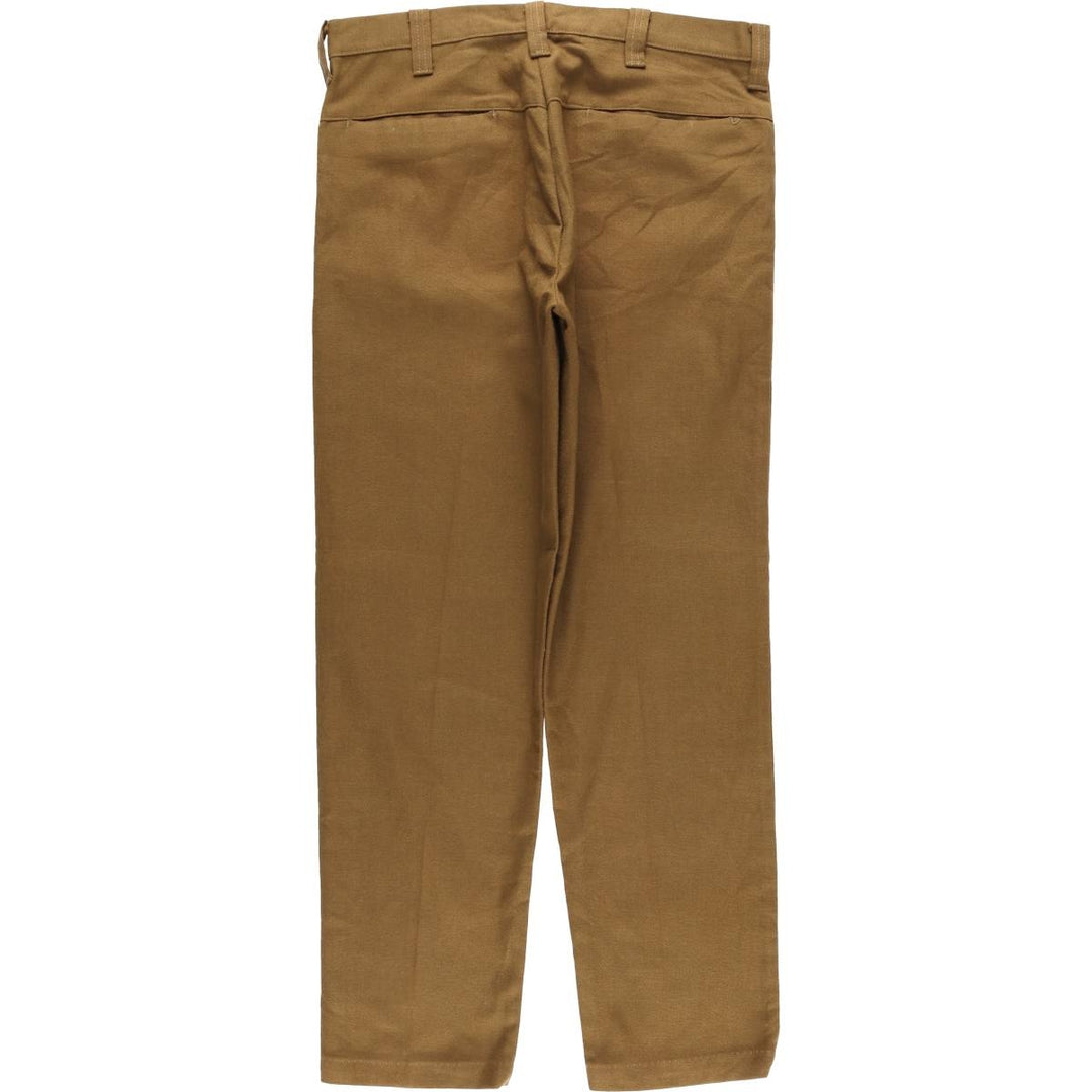 60s-70'S A-1 Kotzin Men's Slacks, Size W33 unclear brown type Vintage Second Hand