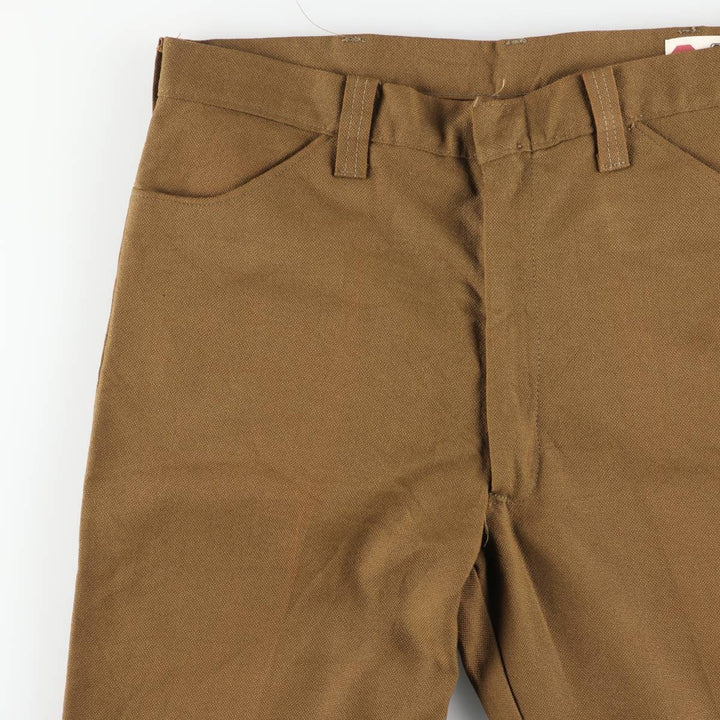 60s-70'S A-1 Kotzin Men's Slacks, Size W33 unclear brown type Vintage Second Hand