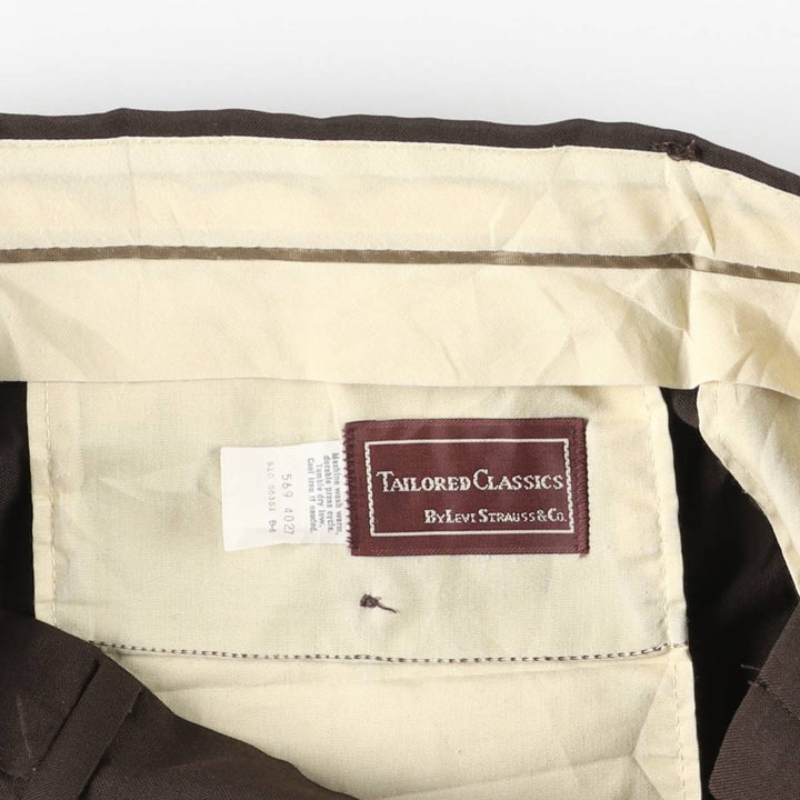Levi's Tailored Classics Men's Slacks, Size W35, Vintage unclear brown type Vintage Second Hand
