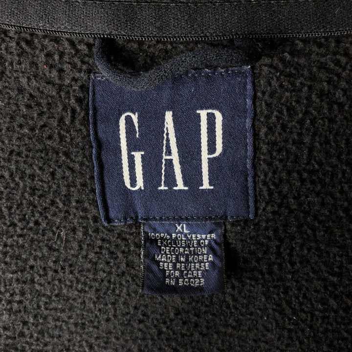 90'S GAP Old Gap Fleece Vest, Men's XL, Vintage polyester black type Vintage Second Hand
