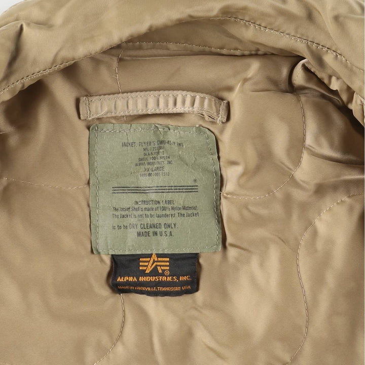 Civilian Alpha CWU-45 Nylon Gold type Vintage Second Hand