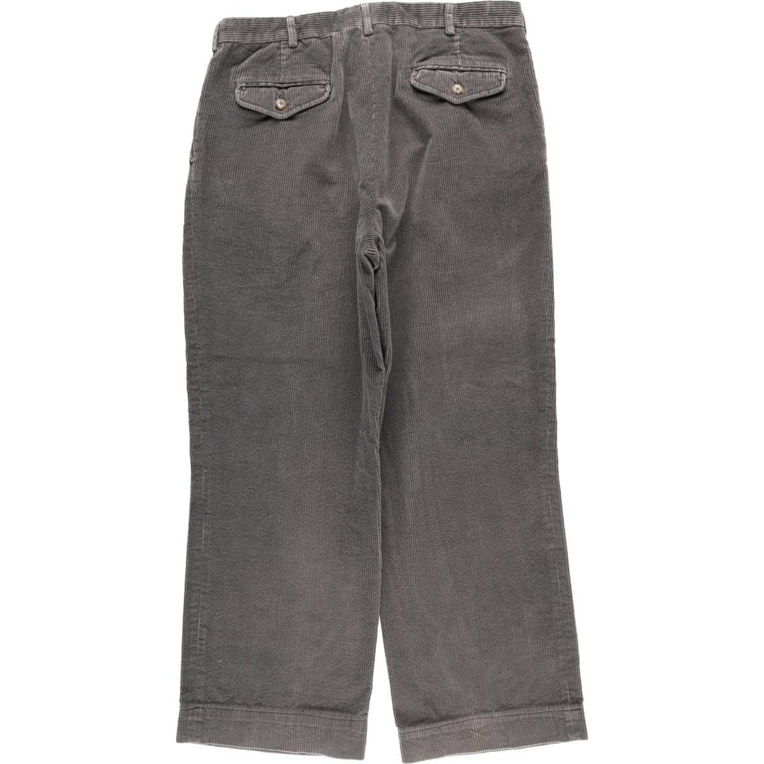 LLBean Two-pleat Corduroy Pants, Men's, Size W34, Vintage unclear gray type Vintage Second Hand