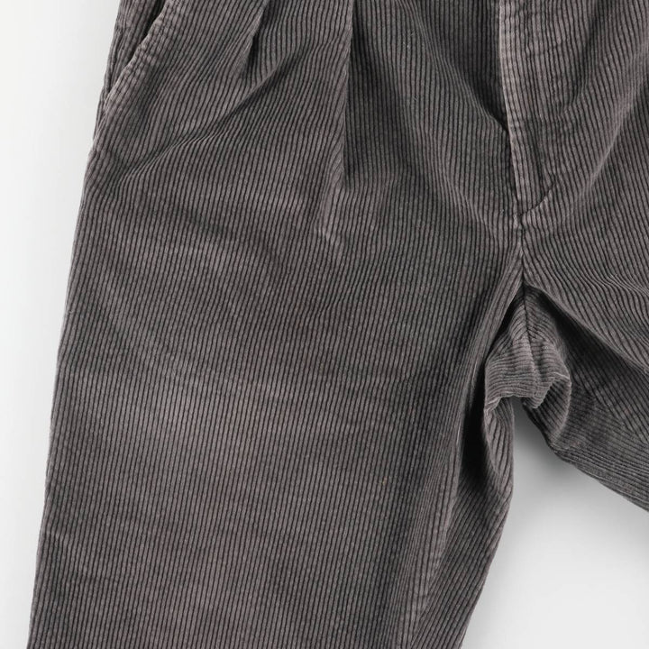 LLBean Two-pleat Corduroy Pants, Men's, Size W34, Vintage unclear gray type Vintage Second Hand