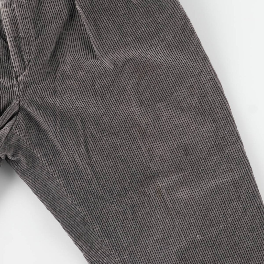 LLBean Two-pleat Corduroy Pants, Men's, Size W34, Vintage unclear gray type Vintage Second Hand