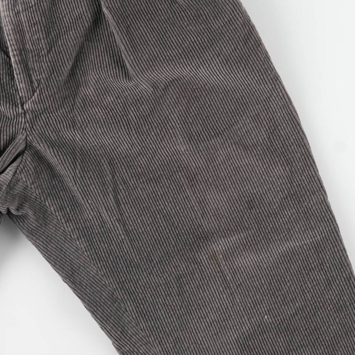 LLBean Two-pleat Corduroy Pants, Men's, Size W34, Vintage unclear gray type Vintage Second Hand