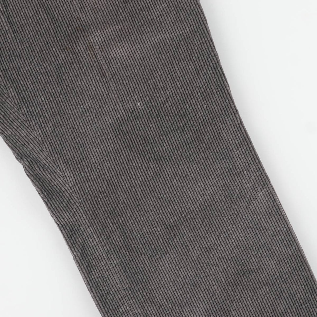 LLBean Two-pleat Corduroy Pants, Men's, Size W34, Vintage unclear gray type Vintage Second Hand