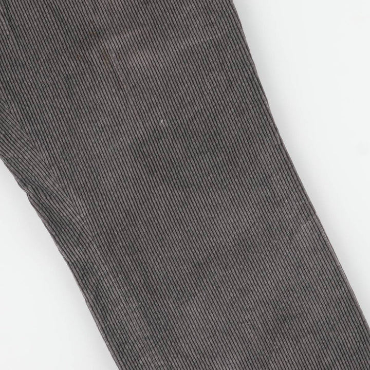 LLBean Two-pleat Corduroy Pants, Men's, Size W34, Vintage unclear gray type Vintage Second Hand