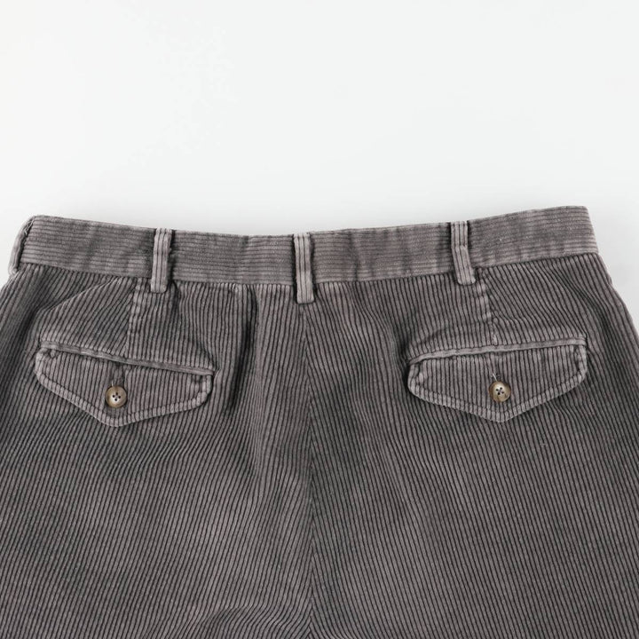 LLBean Two-pleat Corduroy Pants, Men's, Size W34, Vintage unclear gray type Vintage Second Hand