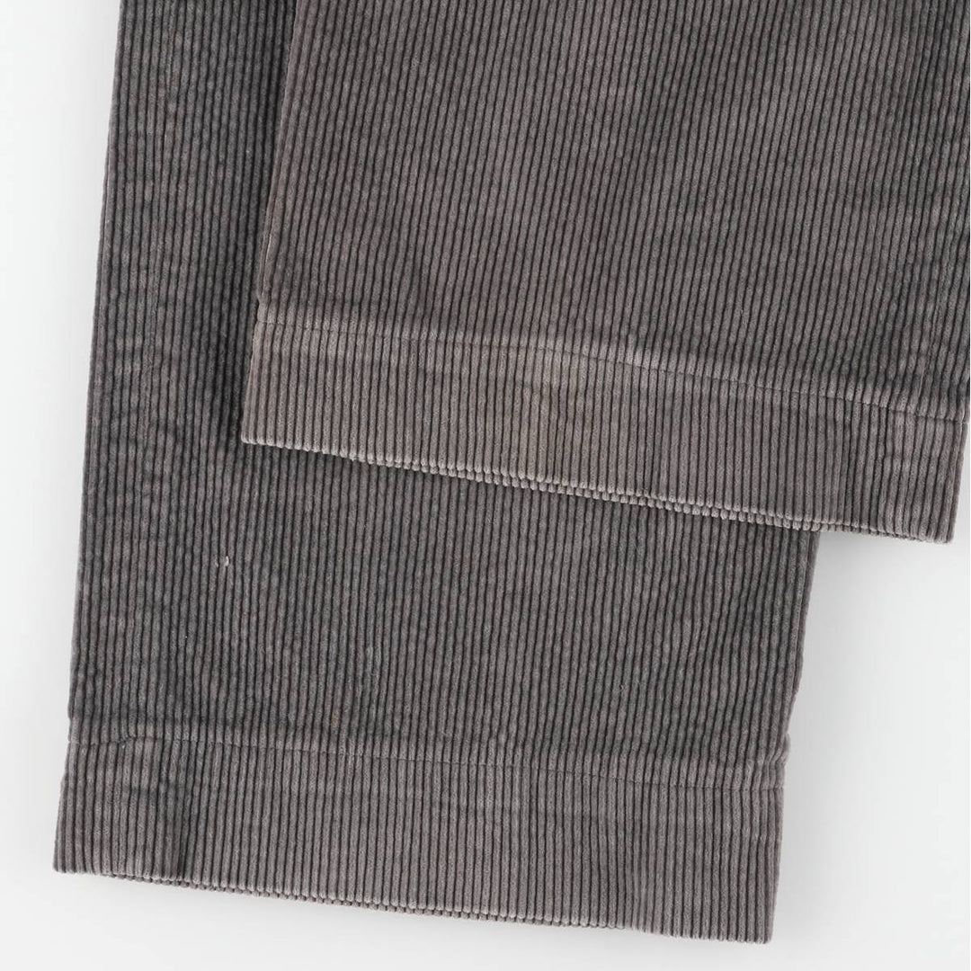 LLBean Two-pleat Corduroy Pants, Men's, Size W34, Vintage unclear gray type Vintage Second Hand