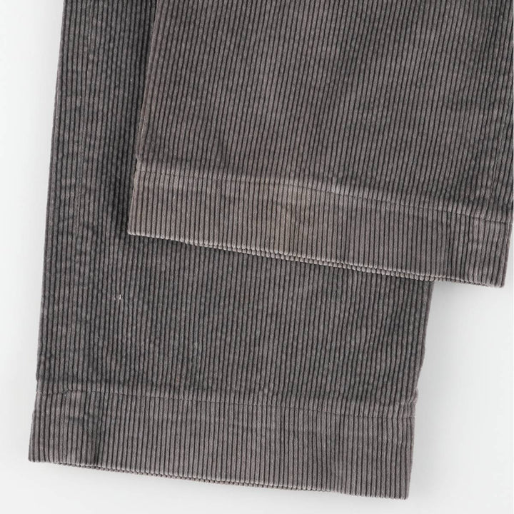 LLBean Two-pleat Corduroy Pants, Men's, Size W34, Vintage unclear gray type Vintage Second Hand