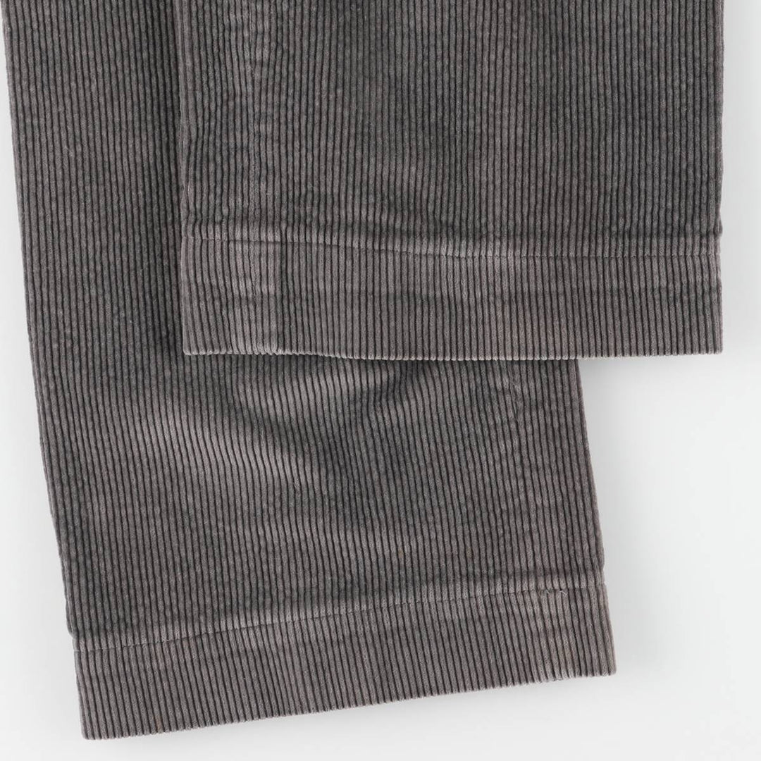 LLBean Two-pleat Corduroy Pants, Men's, Size W34, Vintage unclear gray type Vintage Second Hand
