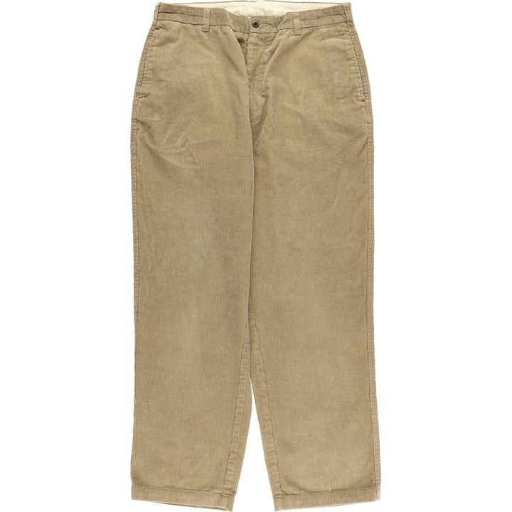Brooks Brothers ESTABLISHED 1818 Corduroy Pants, Men's, Size W34 cotton brown type Vintage Second Hand