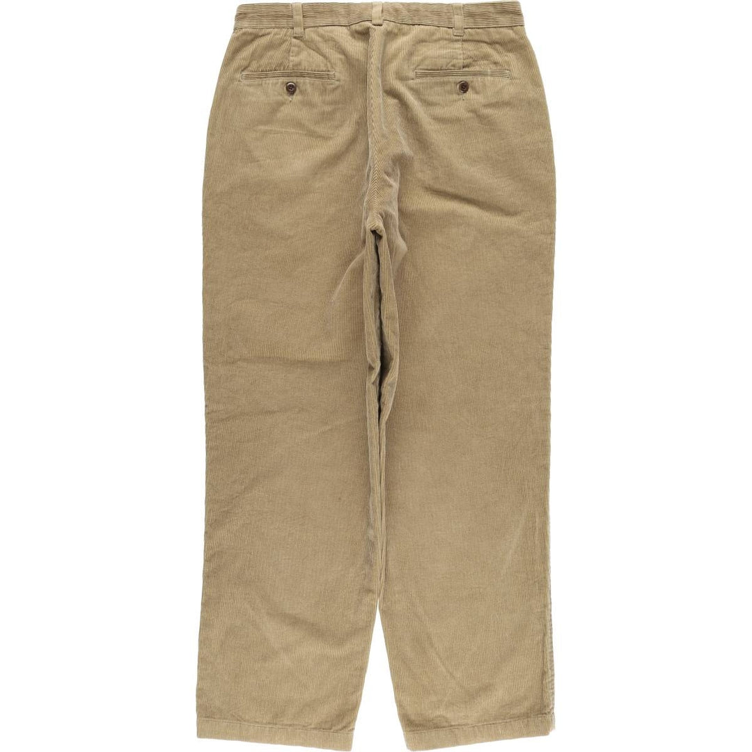 Brooks Brothers ESTABLISHED 1818 Corduroy Pants, Men's, Size W34 cotton brown type Vintage Second Hand