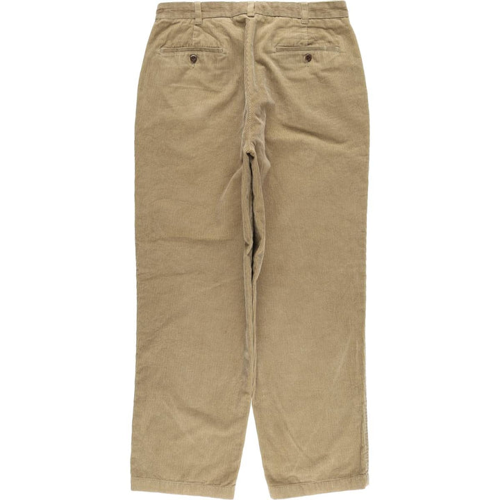 Brooks Brothers ESTABLISHED 1818 Corduroy Pants, Men's, Size W34 cotton brown type Vintage Second Hand