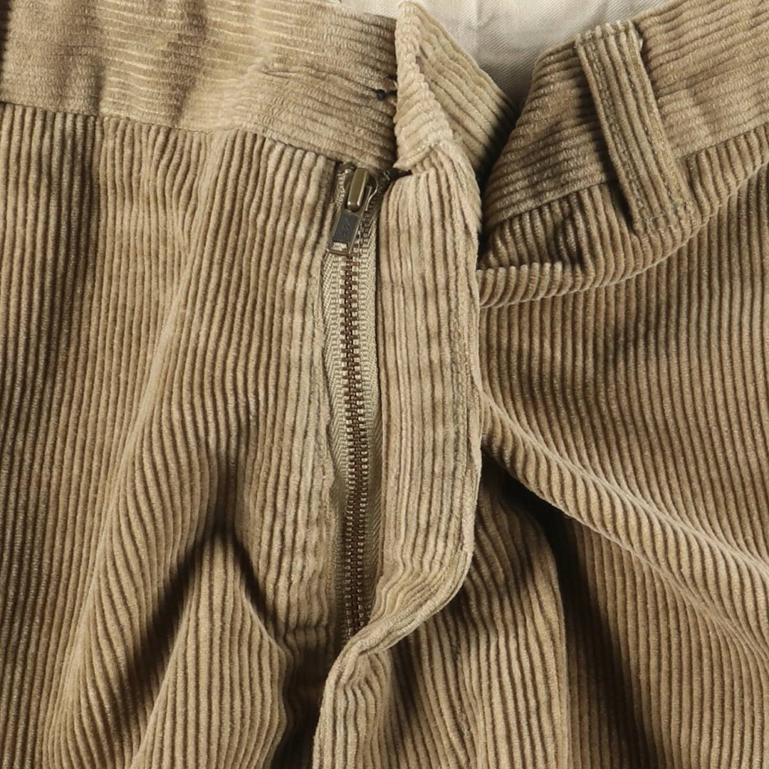 Brooks Brothers ESTABLISHED 1818 Corduroy Pants, Men's, Size W34 cotton brown type Vintage Second Hand