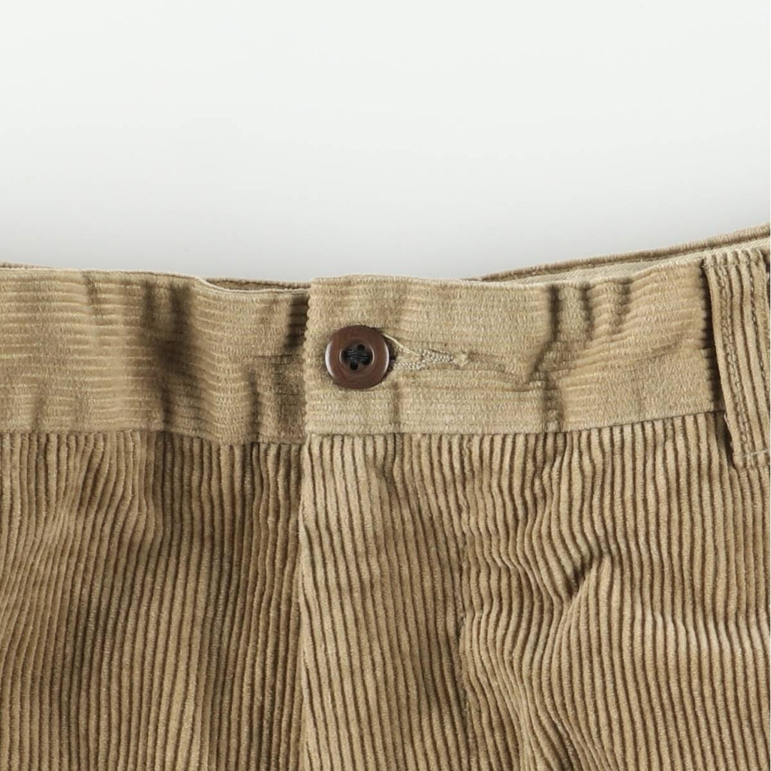 Brooks Brothers ESTABLISHED 1818 Corduroy Pants, Men's, Size W34 cotton brown type Vintage Second Hand