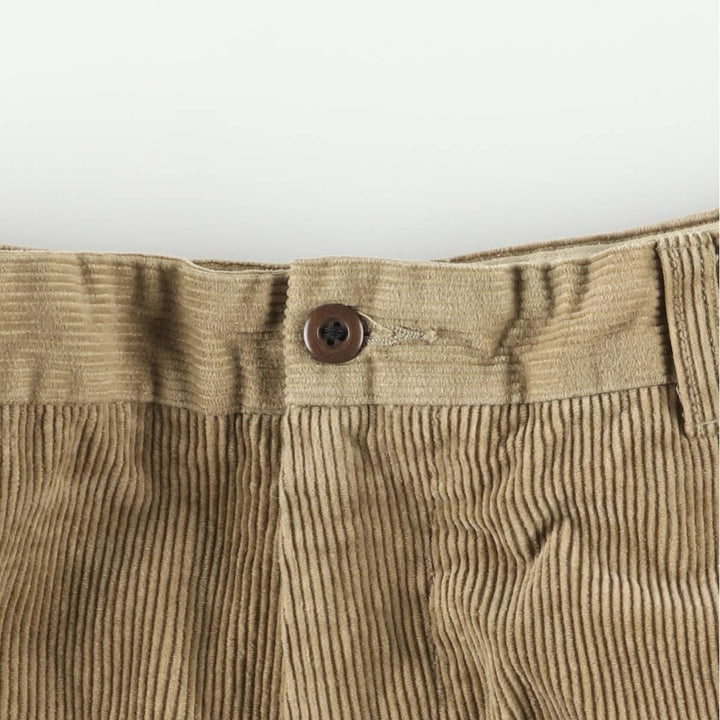 Brooks Brothers ESTABLISHED 1818 Corduroy Pants, Men's, Size W34 cotton brown type Vintage Second Hand