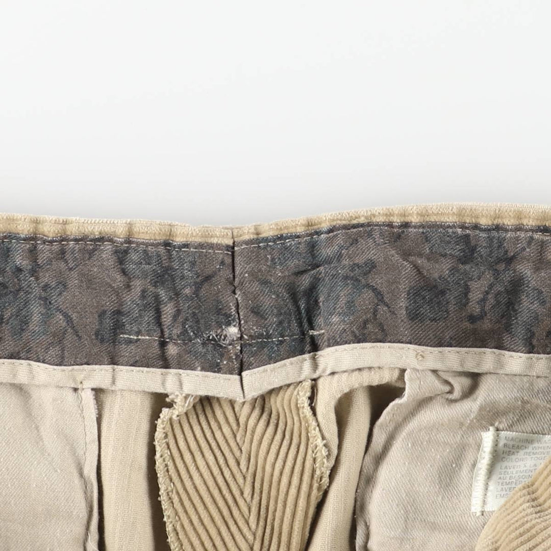 Eddie Bauer Men's Corduroy Pants, Size W33 cotton Beige type Vintage Second Hand
