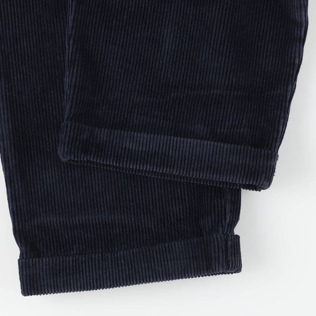 Brooks Brothers ESTABLISHED 1818 Two-pleat Corduroy Pants, Men's, Size W31 cotton navy blue type Vintage Second Hand