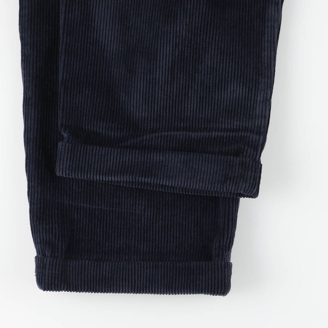 Brooks Brothers ESTABLISHED 1818 Two-pleat Corduroy Pants, Men's, Size W31 cotton navy blue type Vintage Second Hand