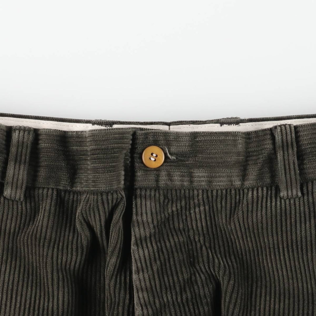 Brooks Brothers HODSON Corduroy Pants, Men's, Size 36 cotton Khaki type brown Vintage Second Hand